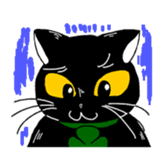 Black Cat KANN-CHAN sticker #1649863