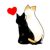 Black Cat KANN-CHAN sticker #1649869