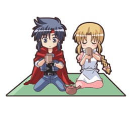 Glen, Haniwa, and friends sticker #1650228