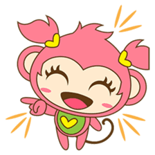 Miqee, the cute and naughty baby monkey sticker #1650313