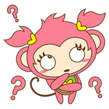 Miqee, the cute and naughty baby monkey sticker #1650314