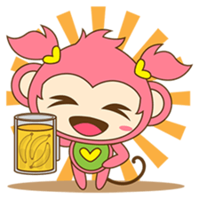Miqee, the cute and naughty baby monkey sticker #1650317