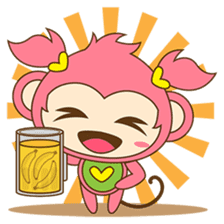 Miqee, the cute and naughty baby monkey sticker #1650317