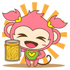 Miqee, the cute and naughty baby monkey sticker #1650317
