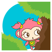 Miqee, the cute and naughty baby monkey sticker #1650318