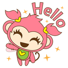 Miqee, the cute and naughty baby monkey sticker #1650319