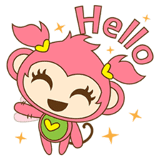 Miqee, the cute and naughty baby monkey sticker #1650319