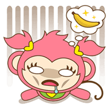 Miqee, the cute and naughty baby monkey sticker #1650322