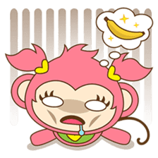 Miqee, the cute and naughty baby monkey sticker #1650322