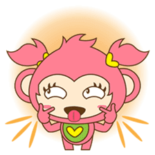 Miqee, the cute and naughty baby monkey sticker #1650324