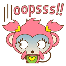 Miqee, the cute and naughty baby monkey sticker #1650325