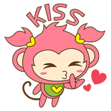 Miqee, the cute and naughty baby monkey sticker #1650327