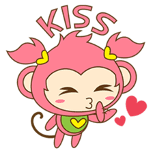Miqee, the cute and naughty baby monkey sticker #1650327