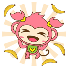 Miqee, the cute and naughty baby monkey sticker #1650328