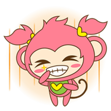 Miqee, the cute and naughty baby monkey sticker #1650329