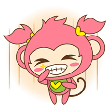 Miqee, the cute and naughty baby monkey sticker #1650329