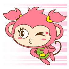 Miqee, the cute and naughty baby monkey sticker #1650330