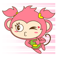 Miqee, the cute and naughty baby monkey sticker #1650330