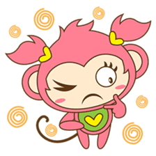 Miqee, the cute and naughty baby monkey sticker #1650333