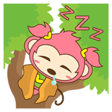 Miqee, the cute and naughty baby monkey sticker #1650335