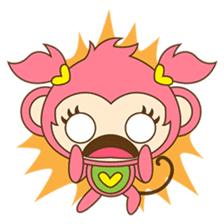 Miqee, the cute and naughty baby monkey sticker #1650338