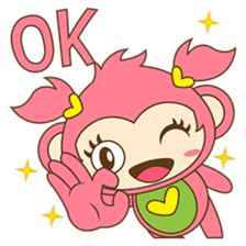 Miqee, the cute and naughty baby monkey sticker #1650339