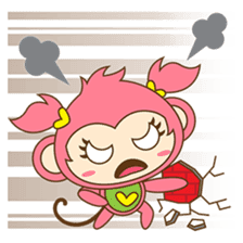 Miqee, the cute and naughty baby monkey sticker #1650340