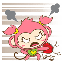 Miqee, the cute and naughty baby monkey sticker #1650340