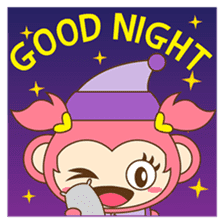 Miqee, the cute and naughty baby monkey sticker #1650342