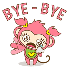 Miqee, the cute and naughty baby monkey sticker #1650343