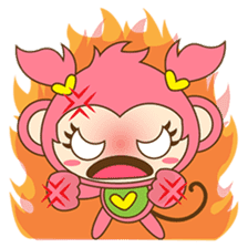 Miqee, the cute and naughty baby monkey sticker #1650345