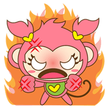 Miqee, the cute and naughty baby monkey sticker #1650345