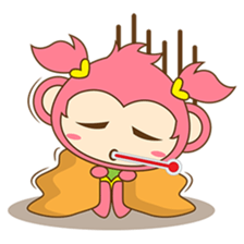 Miqee, the cute and naughty baby monkey sticker #1650346