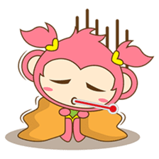 Miqee, the cute and naughty baby monkey sticker #1650346
