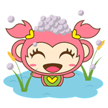 Miqee, the cute and naughty baby monkey sticker #1650347