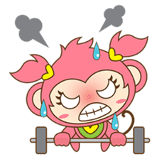 Miqee, the cute and naughty baby monkey sticker #1650348