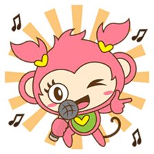 Miqee, the cute and naughty baby monkey sticker #1650350