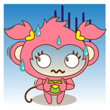 Miqee, the cute and naughty baby monkey sticker #1650351
