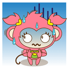 Miqee, the cute and naughty baby monkey sticker #1650351