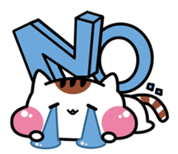 Daily life of the cheeks cat. sticker #1650834