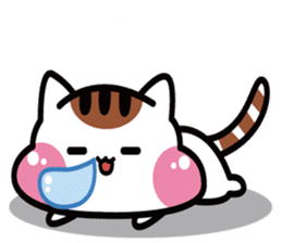 Daily life of the cheeks cat. sticker #1650840