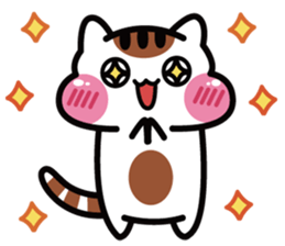 Daily life of the cheeks cat. sticker #1650842