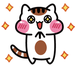 Daily life of the cheeks cat. sticker #1650842