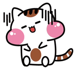 Daily life of the cheeks cat. sticker #1650843