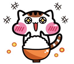 Daily life of the cheeks cat. sticker #1650844