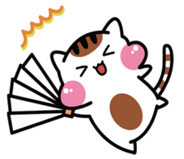 Daily life of the cheeks cat. sticker #1650849