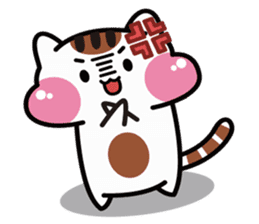Daily life of the cheeks cat. sticker #1650859
