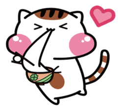 Daily life of the cheeks cat. sticker #1650863