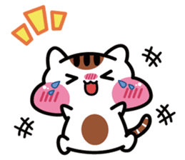 Daily life of the cheeks cat. sticker #1650865