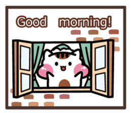 Daily life of the cheeks cat. sticker #1650870